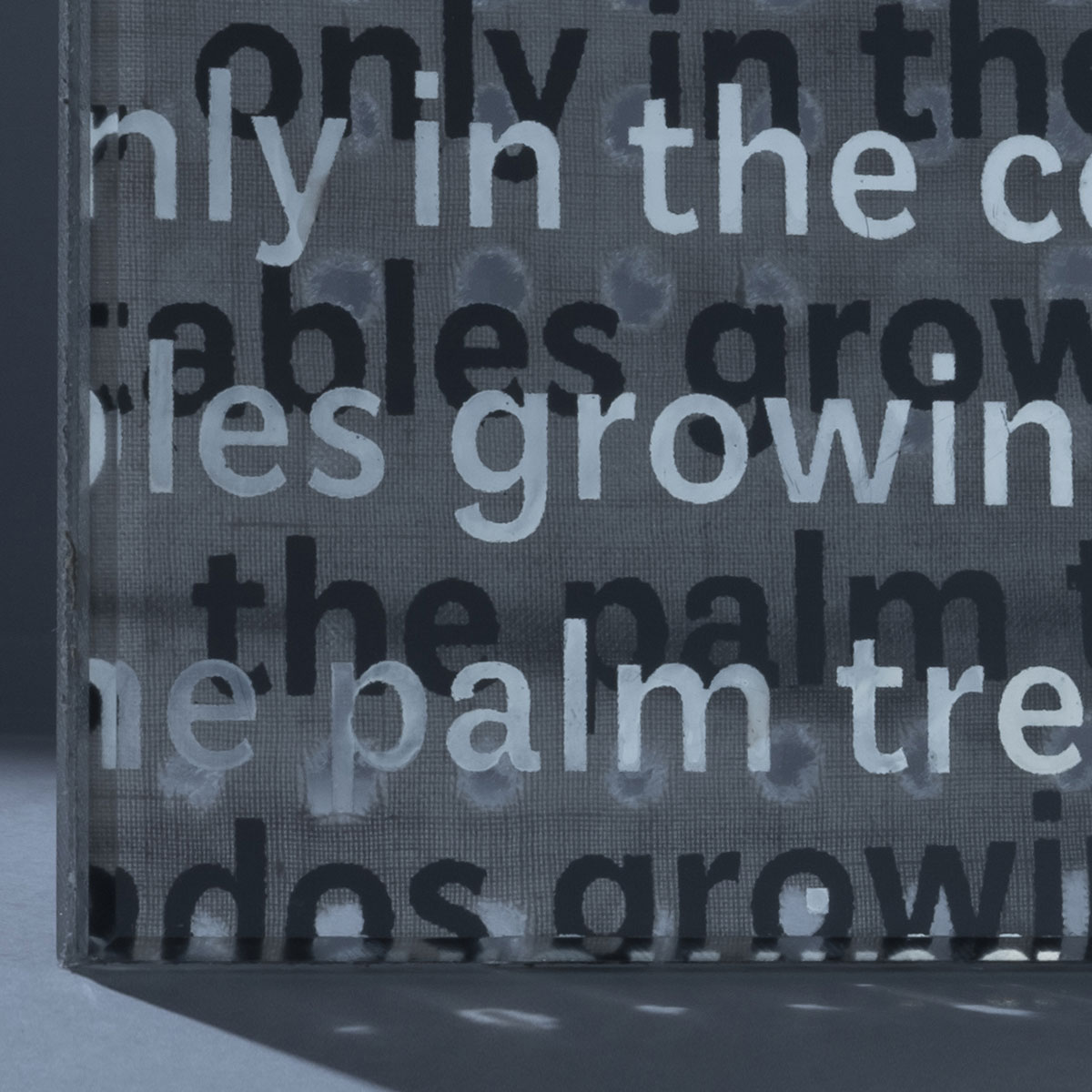 Mirror Text Textile
