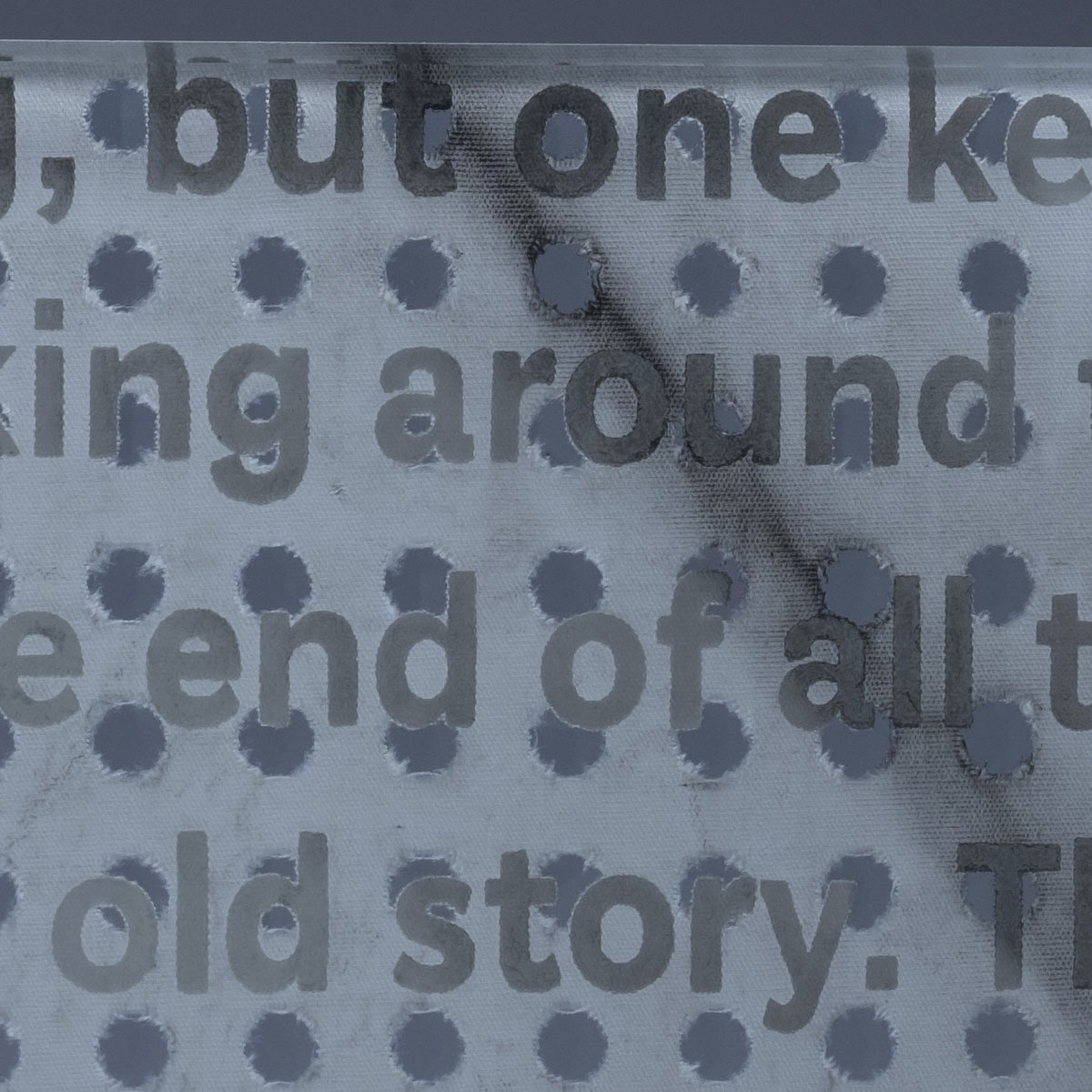 Hole Text Sediment